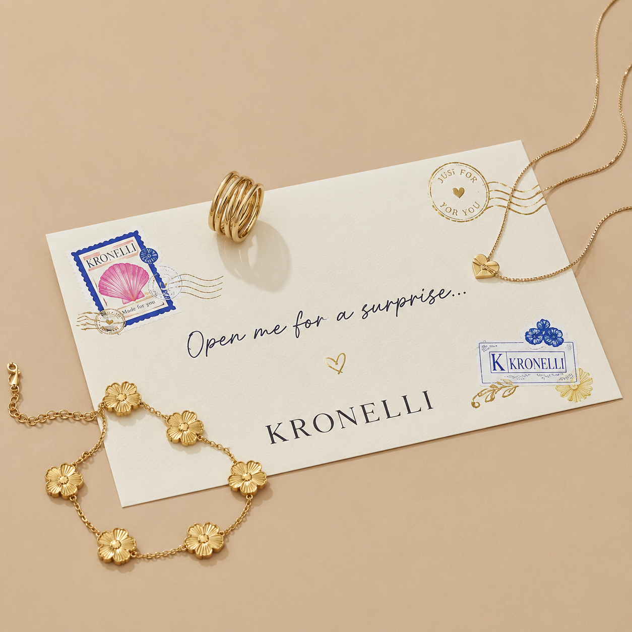 Summer Envelope – 3 Mystery Jewellery Pieces